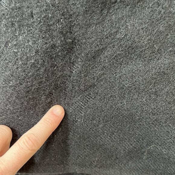 Eddie Bauer Women's Wool Wrap Skirt Sz L 12 Fringe Minimalist Understated Luxury - Picture 10 of 12